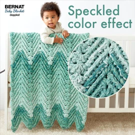 Bernat Baby Blanket Dappled Wandering Blue Yarn - 2 Pack of 300g/10.5oz - Polyester - 6 Super Bulky - 220 Yards - Knitting/Crochet