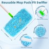 Reusable Mop Pads Compatible with Swiffer Sweeper Mop, Washable Wet