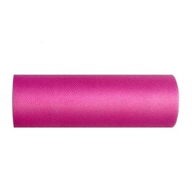 Tulle Roll 9 m x 15 cm Table Runner Decorative Fabric (Fuchsia)