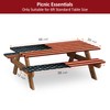 KENOBEE Picnic Table Cover with Bench Covers 8FT 3PCS, Camping