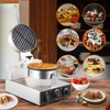 Litake Commercial Waffle Cone Maker 1200W 110V Stainless Steel Electric