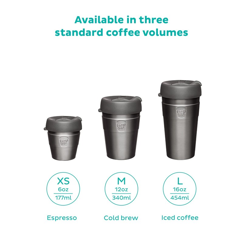 KeepCup Thermal - Vacuum Insulated Stainless Steel, Reusable Coffee Cup