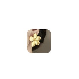 Stocking Stuffers Flower Earrings for Women Gold Leaf Earrings Gold Flower Stud Earrings Exaggerated Floral Earrings Spring Statement Earrings Jewelry Gifts