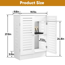 WiFi Router Storage Cabinet, Multi-Functional Router Storage Box, Floor Standing Router Storage Box Modem, Cable Management Organizer, Wall Mountable for Living Room, Office, Bedroom