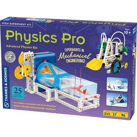 Thames & Kosmos Physics Pro (V 2.0) Science Kit | 96 Page Color Manual | 31 Experiments | Advanced Physics Education Kit | Parents' Choice Silver Award Winner