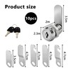 Cabinet Locks with Key,Durable Locker Locks with Key,Post Box Cam
