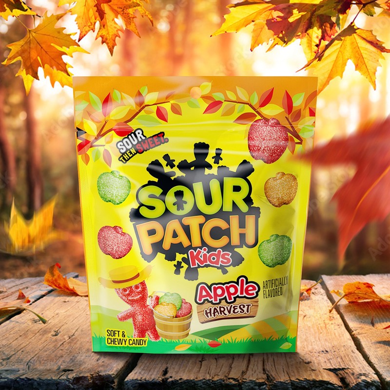SOUR PATCH KIDS Apple Harvest Soft & Chewy Candy, 6