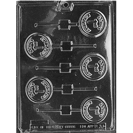 Grandmama's Goodies B039 Baby's 1st Birthday Lollipop Sucker Chocolate Candy Soap Mold with Exclusive Molding Instructions … (1)