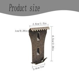 Hysgscwd 10 Brick Hook Clips, Stainless Steel Brick Clips for Hanging Outdoor and Indoor Flower Garlands, no Drill Holes Suitable for Bricks 5.7-6.2 Centimeters high