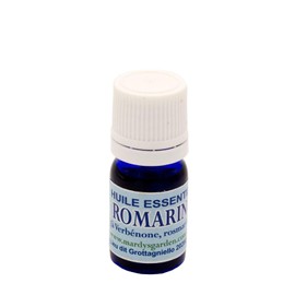 Organic Rosemary Essential Oil 5 ml Rosmarinus Verbenoniferum from Corsica, 100% Pure & 100% Natural