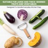Vegetable Peeler for Kitchen, Stainless Steel Blade with Ergonomic Non-Slip
