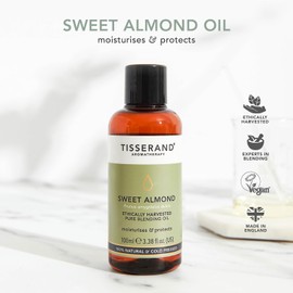 Tisserand Aromatherapy Sweet Almond Oil, 100 ml (Pack of 1)