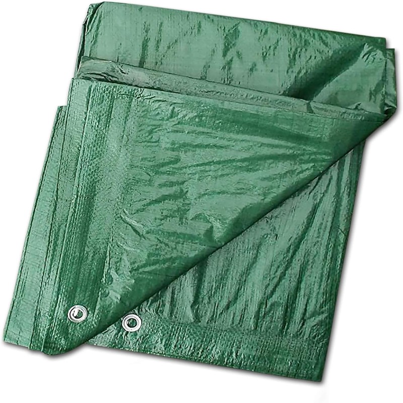 MYPURECORE Green Tarpaulin – Heavy Duty, Waterproof Cover Plastic Sheet