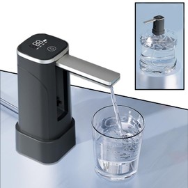 Desktop Water Pump Dispenser and Automatic Folding Water Dispenser, 5 Gallon Water Dispenser, with LED Touch Screen and USB Charging.