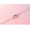 DAOCHONG 925 Sterling Silver Double Strand Cubic Zirconia Evil Eye