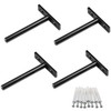 SpzcdZa 4" Floating Shelf Bracket (4 pcs),Invisible Support Bracket Blind