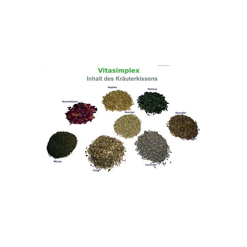 Herb Cushion with 8 Different Medicinal Herbs such as Hops,