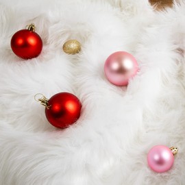 Christmas Tree Skirts, NTMY 36 Inch Faux Fur White Tree Skirts for Xmas Year Party Holiday Home Decorations