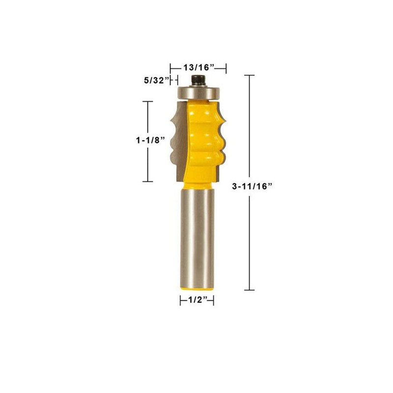 3Pcs 1/2 Inch Shank Router Bit Set Complete Picture Frame