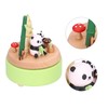Panda Shaped Music Box Desktop Wooden HandiCraft Ornament for Valentine's