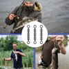 BEPSYOM 12 Pcs Spin Fishing Accessories Fishing Swivel Link, Spinning