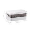 Operitacx Soap Container with Lid and Removable Drainer Portable Plastic