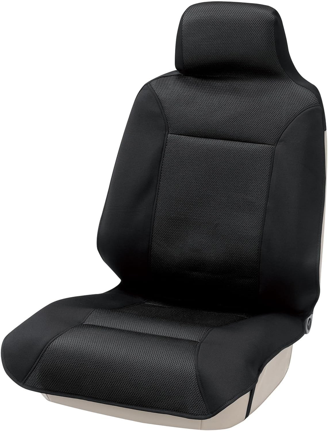 Bonform 4092  10BK 4092-10BK Fundas para Asientos Delanteros, Impermeables, de Gran tamaño, Impermeables, de Gran tamaño, Color Negro