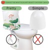Beaspecal 2Pcs Toilet Bolt Caps with Elegant Pattern,Lotus Flower Pattern