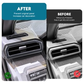 INTGET AC Vent Panel Cover for 2024 2025 Toyota Tacoma Accessories ABS Plastic Interior Decoration for Tacoma SR/SR5/TRD PreRunner/Sport/Off-Road (Carbon Fiber Style, AC Vent Panel Cover)