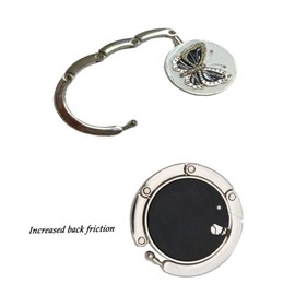 fghuim Purse Hook for Table,Handbag Hanger 4 Set Foldable Purse Hook for Women's Bag Handbag Hanger Holder.