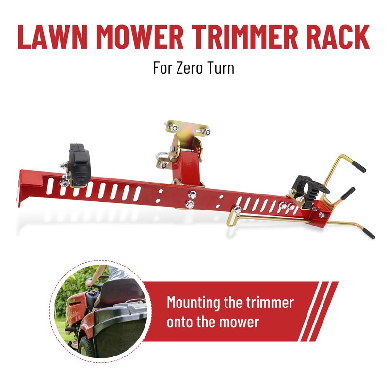 TRUCFUSION Lawn Mower Trimmer Rack Compatible with Zero Turn Lawn