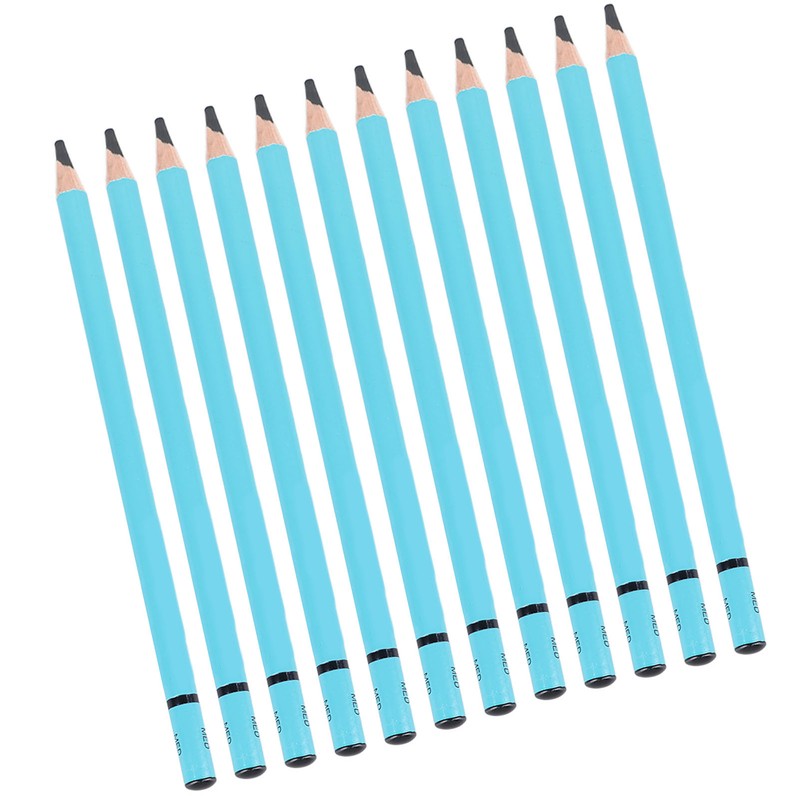 12pcs Charcoal Pencils Set Synthetic Wood Sketching Drawing Pencils for