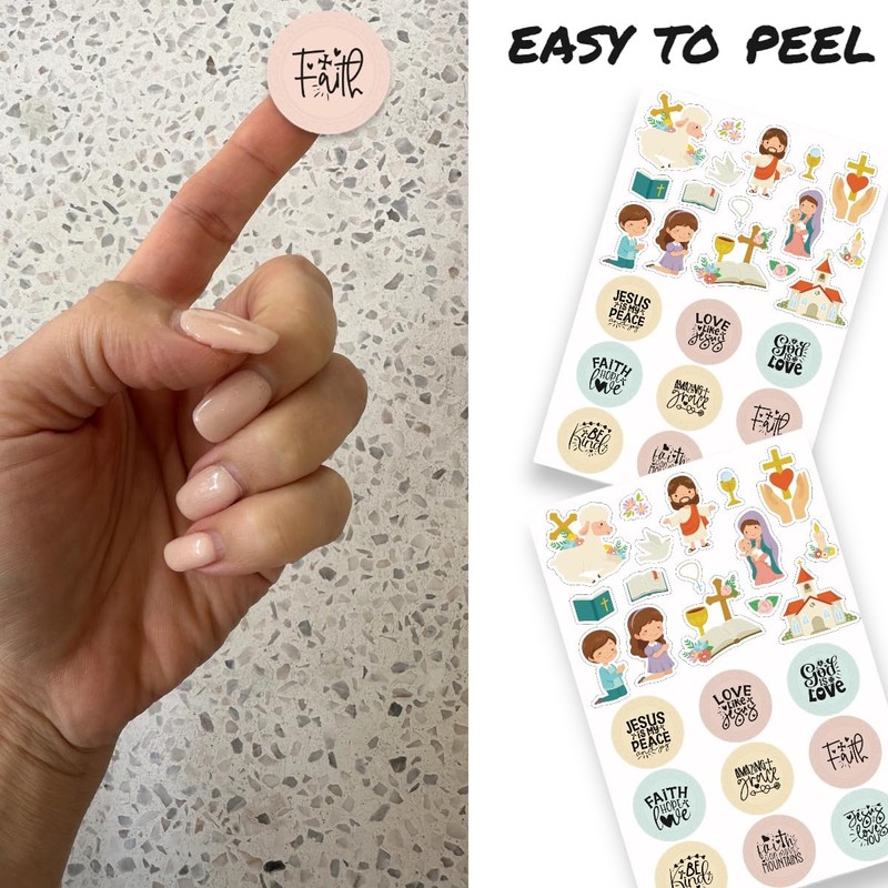 Joyful Artistry 600 PCS Christian Stickers- Religious Stickers for Kids,