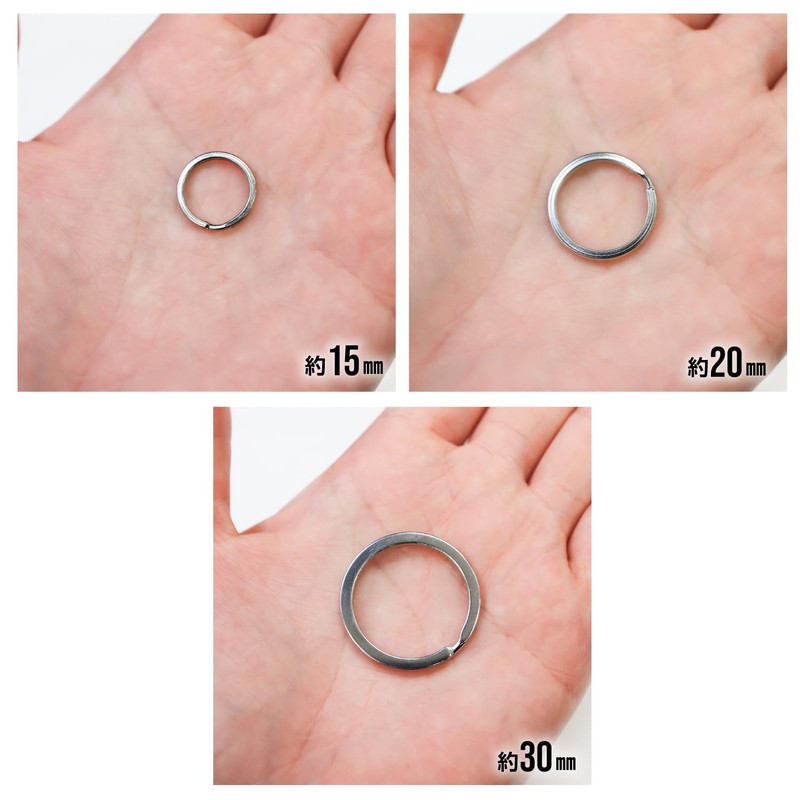 Key Ring 10-Piece Set Key Holder Ring Key Metal Fittings