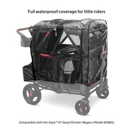 Rain Cover for Baby Stroller Wagon, Baby Travel Gear Bag, Wagon Stroller Summer Essentials, Newborn Essentials, Radio Flyer Rain Cover with Bag for Voya Stroller Wagons
