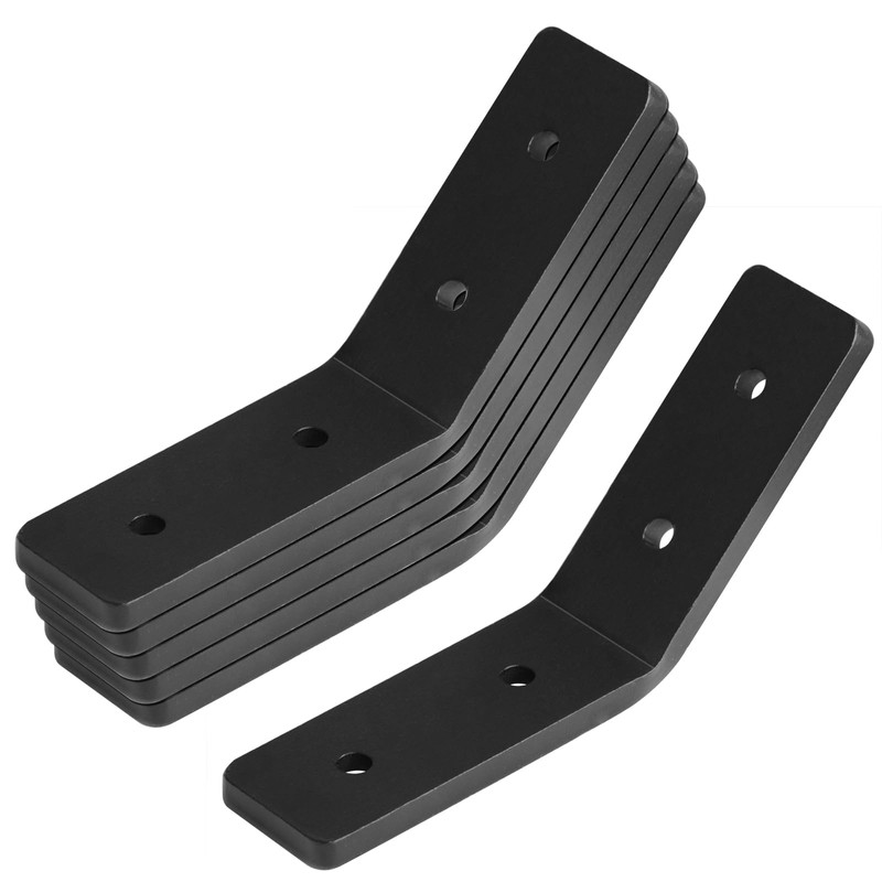 eoere 6-Pack Heavy-Duty 45 Degree Inside Flush Post Brackets for