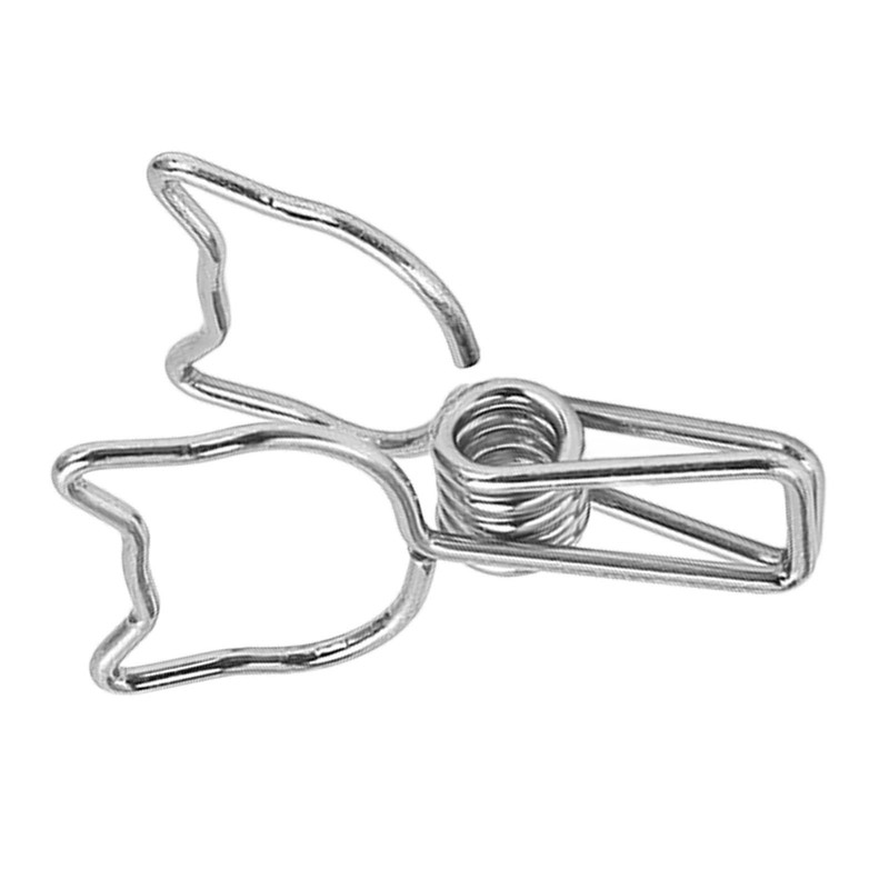 100pcs Cat Binder Clips Cute Cartoon Strong Clamping Force Metal