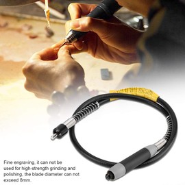 Flex Shaft Adapter, Flexible Shaft with 6 mm Drill Chuck Shaft Extension for Electric Mill with Three Electric Drill Chucks