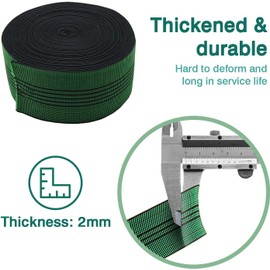 LH Upholstery Webbing Chair Couch Material Replacement,Elastic Webbing Latex Band, Stretchy Spring Alternative, Furniture Repair DIY Elasbelt 2" Wide (10m/32ft)