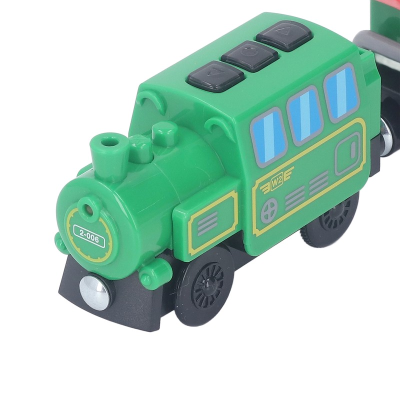 Battery Operated Locomotive Train Set Light Sound Effect Interesting Play