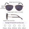 EYEGUARD Gafas De Sol Bifocales De Estilo Clásico Unisex Lectores