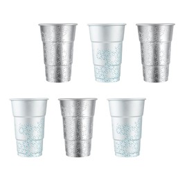 Restaurantware 20oz Aluminum Cups 4 Count 20 Ounce Temperature-Insulating Metal Beverage Tumblers, Reusable Cold Drink Glasses Durable Silver
