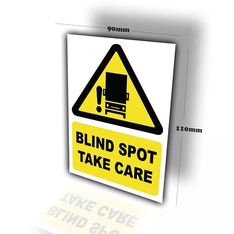 4-Pack - Blind Spot Take Care Vinyl Bumper Stickers -