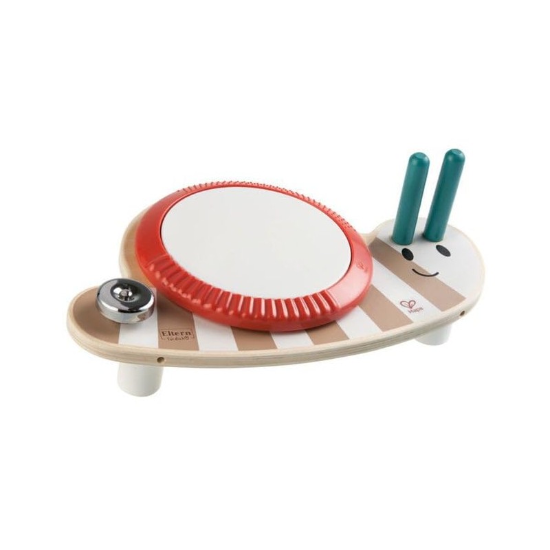 Hape Drum Slug Dan Musical Wooden Toy Preschool 18m +