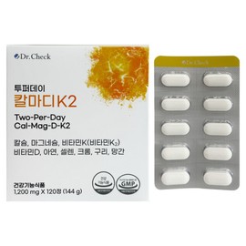 Dr. Check 닥터체크 투퍼데이 칼마디K2 120정 1박스 / 써클 Dr. Check Two Per Day Kalmdi K2 120 Tablets 1 Box / Circle