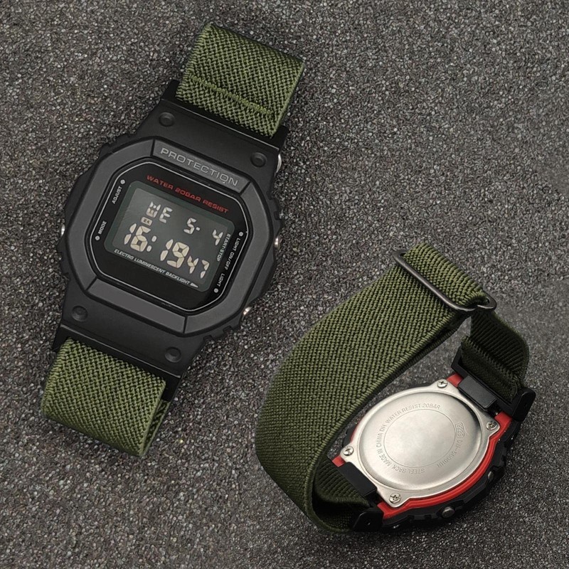 ahayo Elastic Watch Strap for Casio gshock GW-DW5600, Soft Nylon