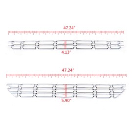 CHEDA Front Upper & Lower Mesh Grille Insert, Compatible with 2016-2018 Chevy Silverado 1500, Silver Grill Set