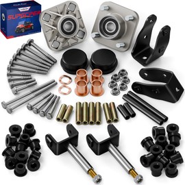 SUPGCPER Club Car Precedent Deluxe Repair Kit, Golf Cart Front End Repair Kit for Club Car Precedent 2004-UP, Club Car Rebuild Kit Front Wheel Hub King Pin Bearing Bushings, OEM# 102357701 102289401