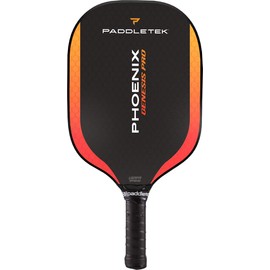 Paddletek Phoenix Genesis Pro - Professional Pickleball Paddles with Honeycomb Core – SRT Pro PolyCore & Fiberglass Epoxy Surface - High Tack Performance Grip – 7.8 oz to 8.2 oz – USAPA Approved