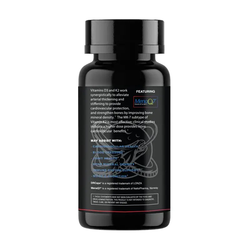 Leviathan Nutrition Vitamin D3 K2 – 5000 IU D3 +